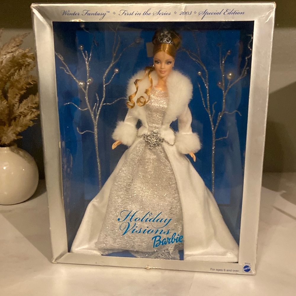COPY - NEW 2003 Barbie Holiday Visions Doll Winter Fantasy Series